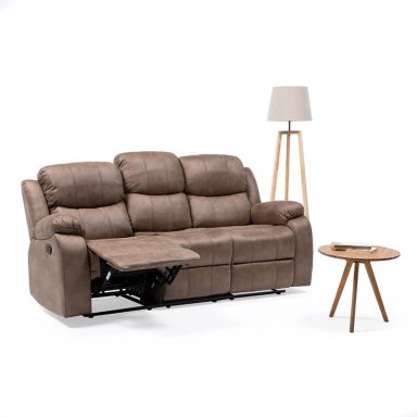 SILLON VYS SPA 3 CUERPOS ACERO BEIGE RECLINABLE - 1