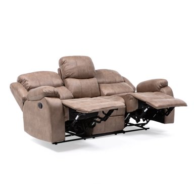 SILLON VYS SPA 3 CUERPOS ACERO BEIGE RECLINABLE - 3