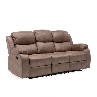 SILLON VYS SPA 3 CUERPOS ACERO BEIGE RECLINABLE - 5
