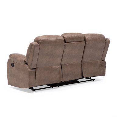 SILLON VYS SPA 3 CUERPOS ACERO BEIGE RECLINABLE - 9