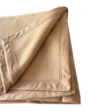 FRAZADA LANA SINGLE CAMEL - 3