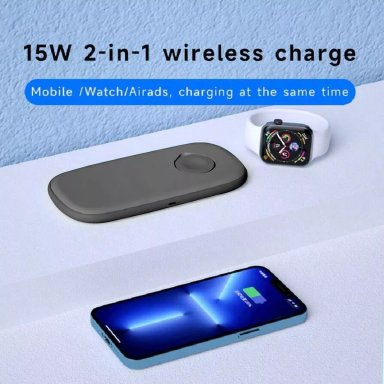 CARGADOR PARA IPHONE INALAMBRICO CARGA RAPIDA 15W MAGSAFE COLOR NEGRO - 3