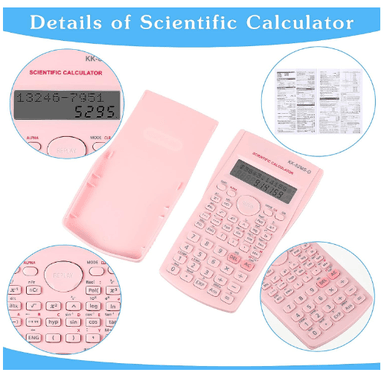 CALCULADORA CIENTÍFICA DE GRADO PROFESIONAL ROSADA - 4