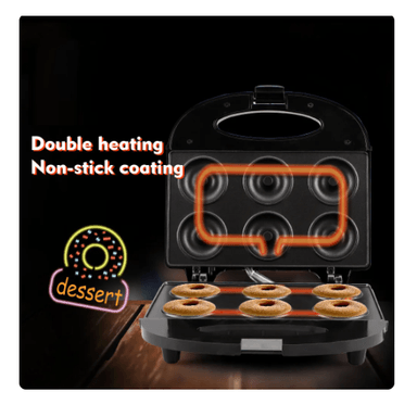MÁQUINA MINI DONAS UNIDADES ANTIADHERENTE CAPACIDAD 6 - 4