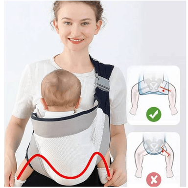 PORTABEBÉ CANGURO FÁCIL USAR ERGONÓMICO HASTA 15KG NEGRO - 3
