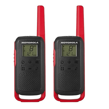 WALKIE TALKIE MOTOROLA NEGRO TRANSCEPTOR INTERCOMUNICADOR T210CL TALKABOUT - 1