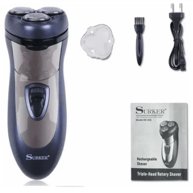 AFEITADORA PARA HOMBRES RECARGABLE DE 3 CABEZAS RECORTADORA DE BARBA - 4