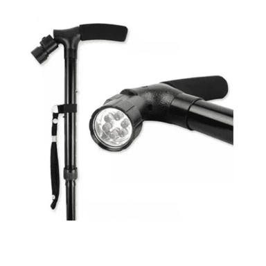 BASTÓN ORTOPÉDICO PLEGABLE CON POTENTE LUZ LED - 3