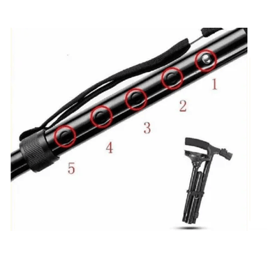 BASTÓN ORTOPÉDICO PLEGABLE CON POTENTE LUZ LED - 4