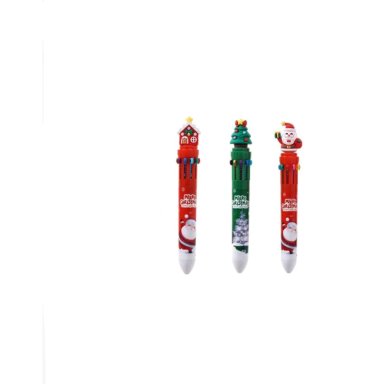 BOLIGRAFOS NAVIDEÑOS VARIAS TINTAS - 1