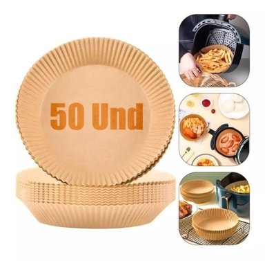 FORROS AIRFRYER PAPEL ANTIADHERENTE X50 FREIDORAS DESECHABLE - 1