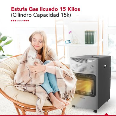ESTUFA GAS 15L THOR GL 15K PLATEADA - 5