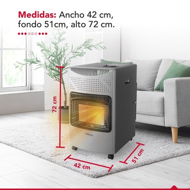 ESTUFA GAS 15L THOR GL 15K PLATEADA - 11