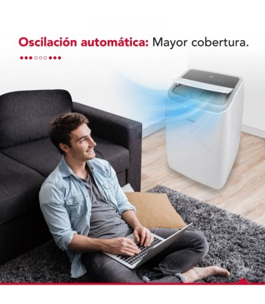 AIRE ACONDICIONADO PORTATIL PAC 3EN1 12000 BTU SOLO FRIO - 6