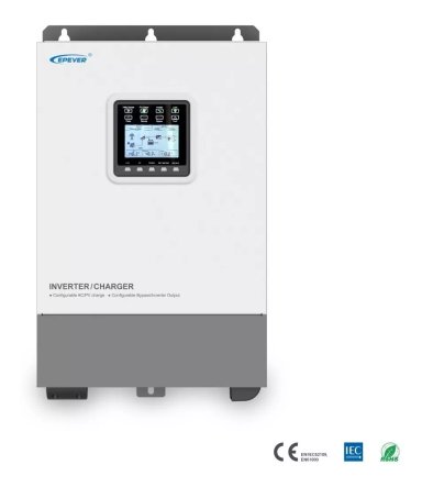 INVERSOR CARGADOR EPEVER 5000VA 48V MPPT 80A - 1