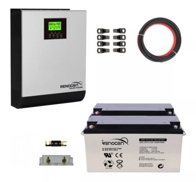 KIT UPS 5000 W RESPALDO ENERGÍA ELECTRICIDAD CORTE LUZ - 1
