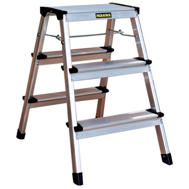PISO ESCALERA PLEGABLE 3 PELDAÑOS LIVIANO 150KGS - 1