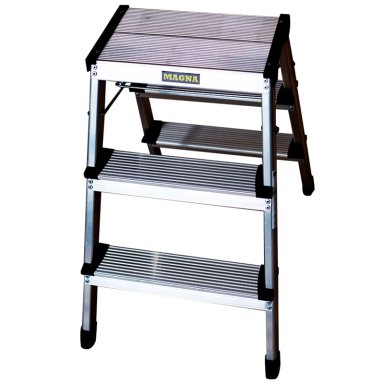 PISO ESCALERA PLEGABLE 3 PELDAÑOS LIVIANO 150KGS - 2