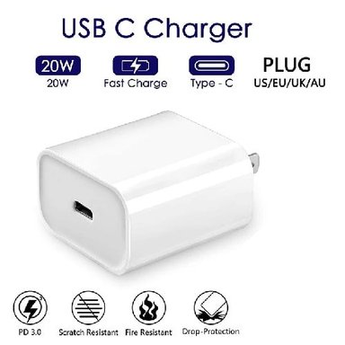 Cargador Pared Celular Tipo C 20W Carga Rapida para Iphone Android sin cable - 2
