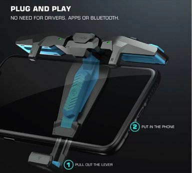 Gatillo Gamer Falcon Gamesir F4 mando para juegos de celular movil botones para disparo - 3