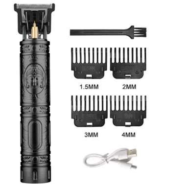 Maquina para cortar Barba Vintage profesional precisa profesional Original recargable T9 - 5