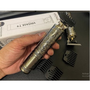Maquina para cortar Barba Vintage profesional precisa profesional Original recargable T9 - 6