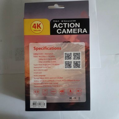 CÁMARA GO PRO FULL HD 4K 30FPS DEPORTIVA ULTRA HD M2 WIFI CÁMARA ACCIÓN SIN ACCESORIOS SUMERGIBLE - 4