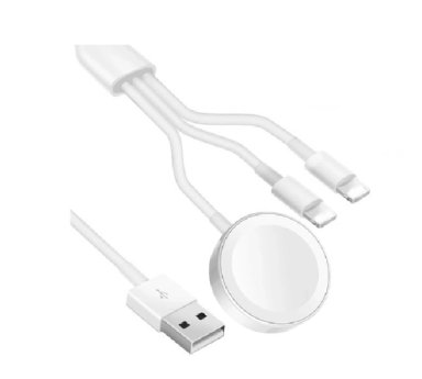 Cargador inalámbrico 3 en 1 USB magnético 30W 3A para iPhone, iWatch y Android – carga rápida. - 2