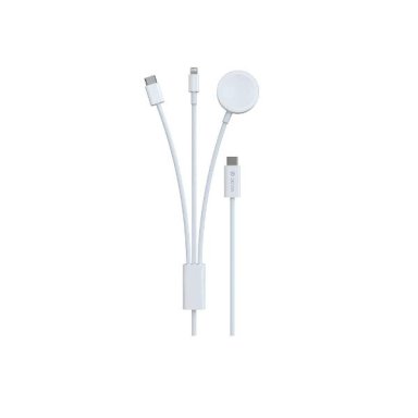 Cargador inalámbrico 3 en 1 USB magnético 30W 3A para iPhone, iWatch y Android – carga rápida. - 3