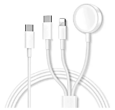 Cargador inalámbrico 3 en 1 USB magnético 30W 3A para iPhone, iWatch y Android – carga rápida. - 5