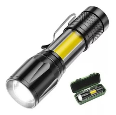LINTERNA LED T6 2000LM RECARGABLE USB CON ZOOM AJUSTABLE LÁMPARA POTENTE PEQUEÑA PORTÁTIL - 3