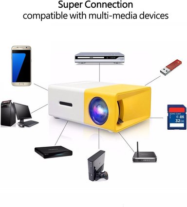 MINI PROYECTOR CON CONTROL REMOTO PRO LED - 1