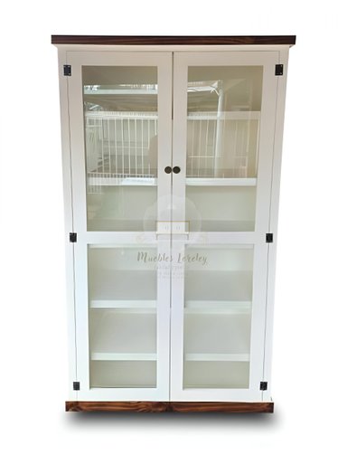 BIBLIOTECA MUEBLES LORELEY MADERA PINO BLANCO HEIMLICHT - 1