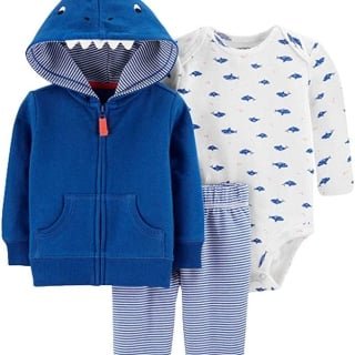 CONJUNTO 3 PIEZAS POLERÓN, BUZO Y BODY BEBÉ - 1