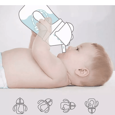 VASO CONEJITO ANTIDERRAME CON BOMBILLA Y ASAS BEBÉ 250ML 6M+ ROSADO - 4