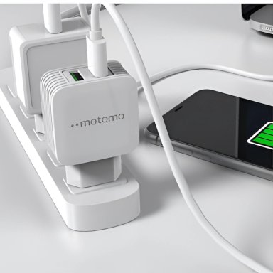 CARGADOR PARA IPHONE MOTOMO 12W LIGHNING 1M CERTIFICADO SEC - 7