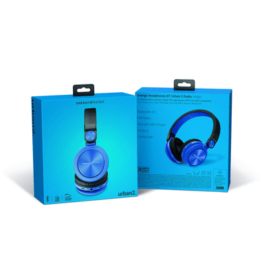 AUDÍFONOS ENERGY SISTEM URBAN 2 FM SD ASISTENTE BLUETOOTH INDIGO - 6