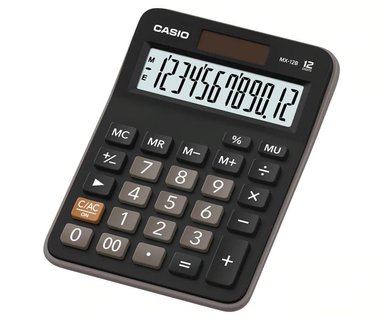 CALCULADORA CASIO MX-12B-BK COMERCIANTES NUMEROS GRANDES - 2