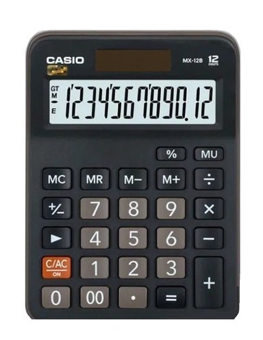 CALCULADORA CASIO MX-12B-BK COMERCIANTES NUMEROS GRANDES - 3