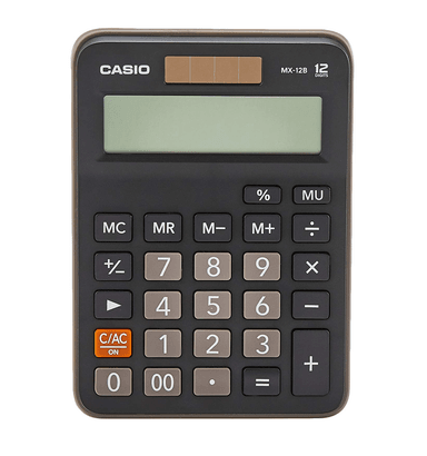 CALCULADORA CASIO MX-12B-BK COMERCIANTES NUMEROS GRANDES - 4