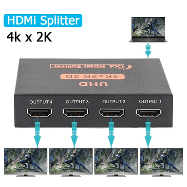 SPLITTER DBLUE 4K SPLITER HDMI 3D HIGH SPEED PRO 4 SALIDAS SIN LAG HD04 - 6