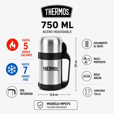TERMO PREMIUM PARA COMIDA 750CC INOX MULTI PROPOSITO MP075 - 5