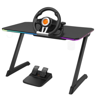 KIT VOLANTE CON PEDALES KROM K-WHEEL PREMIUM PS4 XBOX ONE PC - 2