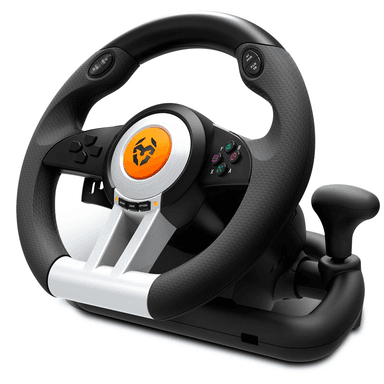 KIT VOLANTE CON PEDALES KROM K-WHEEL PREMIUM PS4 XBOX ONE PC - 3