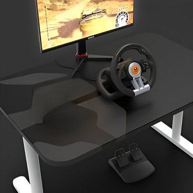 KIT VOLANTE CON PEDALES KROM K-WHEEL PREMIUM PS4 XBOX ONE PC - 9