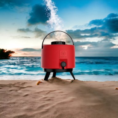MAXI TERMO 6 LITROS TERMOLAR ROJO PARA AGUA CALIENTE Y FRIA - 5