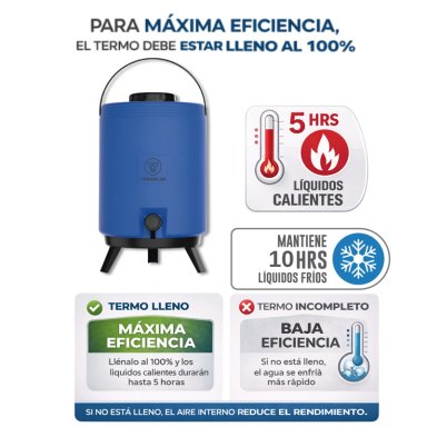 MAXI TERMO 6 LITROS TERMOLAR ROJO PARA AGUA CALIENTE Y FRIA - 6