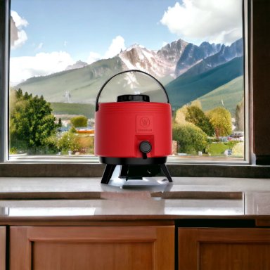 MAXI TERMO 6 LITROS TERMOLAR ROJO PARA AGUA CALIENTE Y FRIA - 7