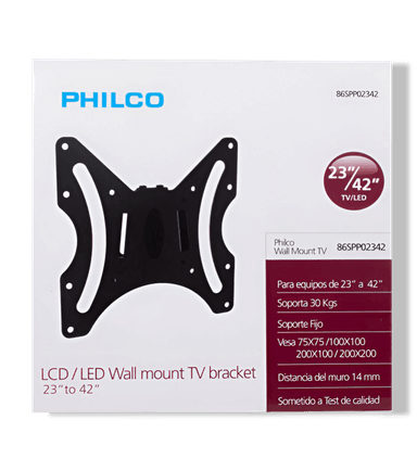SOPORTE TV PHILCO FIJO 23"A 42"REFORZADO 30 KG MAX 86SPP02342 - 7