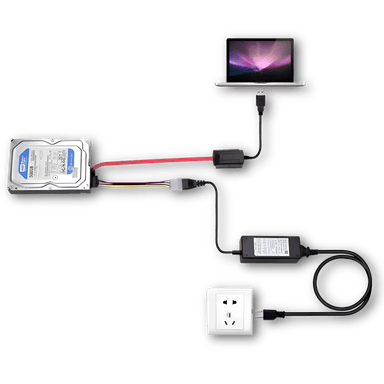 ADAPTADOR USB 2.0 DISCOS IDE SATA CON FUENTE PODER 29USB42821 - 3